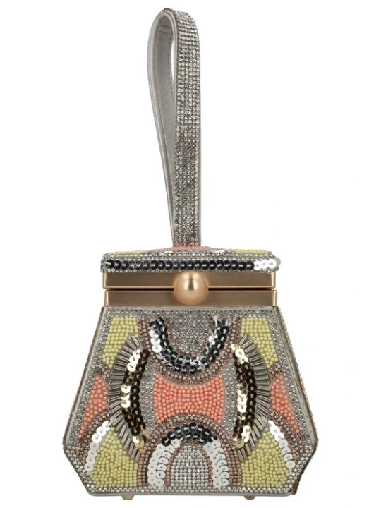 Foto van product Gaya Clutch geel / goud / pink / zilver