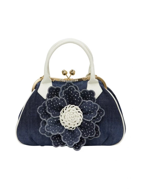 Foto van product Gaya Clutch navy / wit