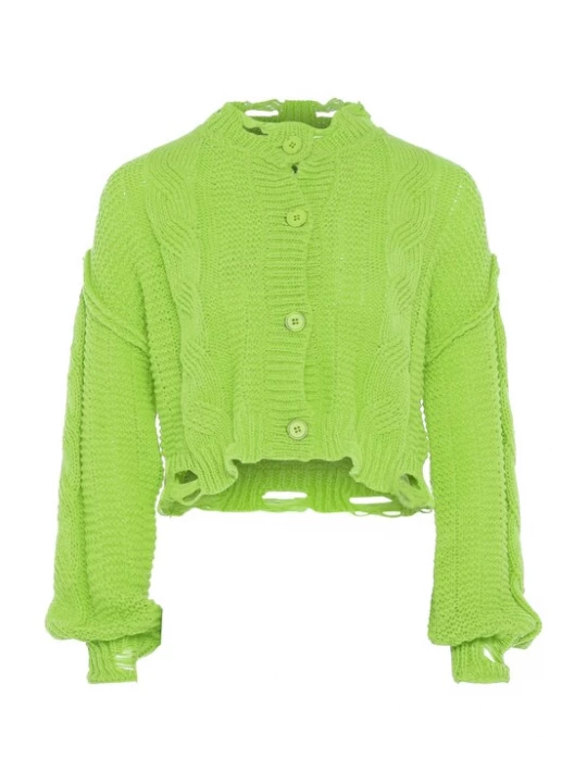 Foto van product Gaya Gebreid vest limoen