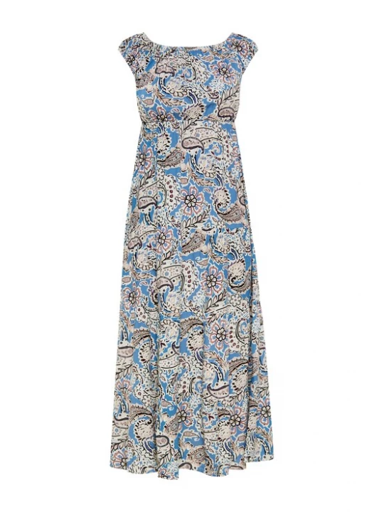 Foto van product Gaya Jurk 'Everyday Fashion' beige / azuur / zwart / wit