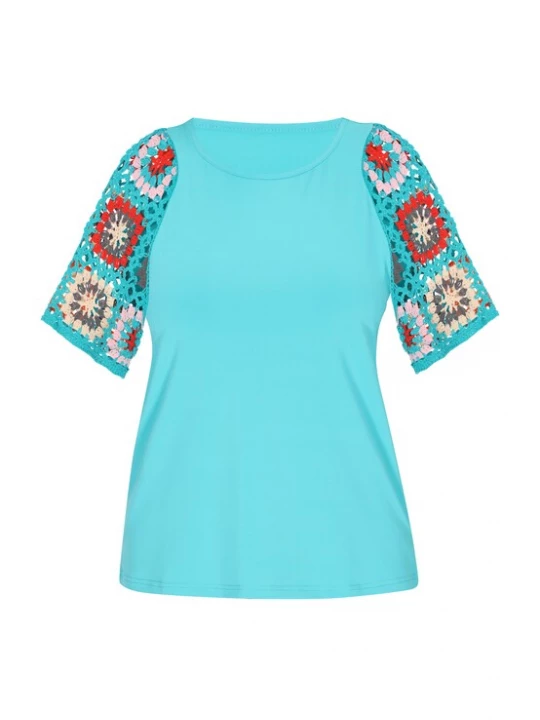 Foto van product usha FESTIVAL Shirt turquoise / gemengde kleuren