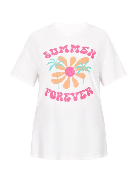 Foto van product Gaya Shirt 'Fashion Look' turquoise / oranje / pink / wit