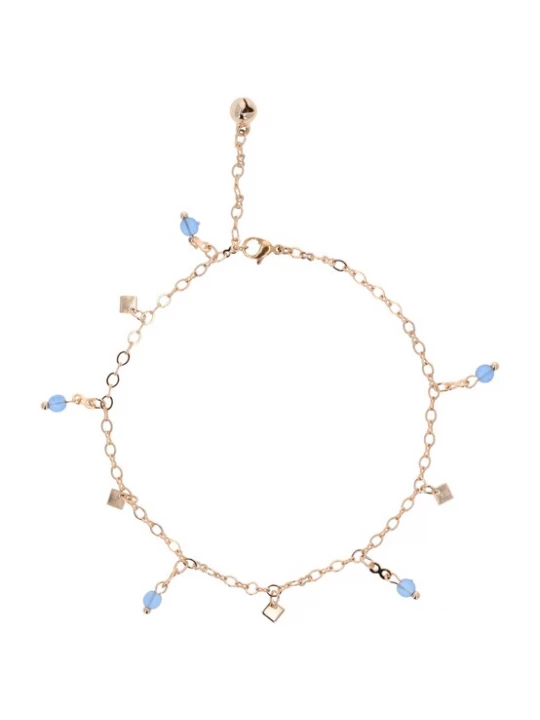 Foto van product faina Voetsieraden lichtblauw / rose-goud