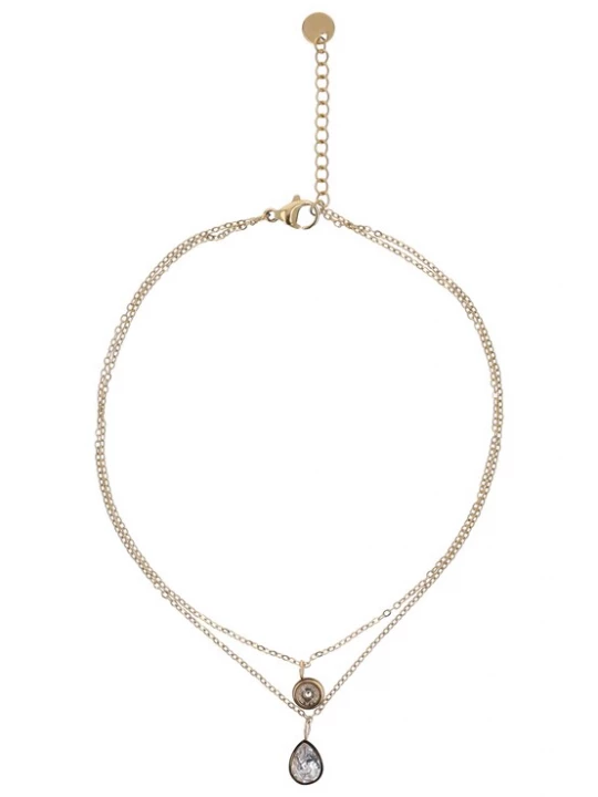 Foto van product NAEMI Voetsieraden goud / transparant