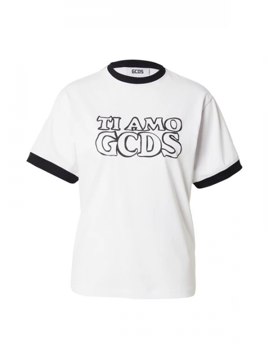 Foto van product GCDS Shirt 'TI AMO GCDS' zwart / wit
