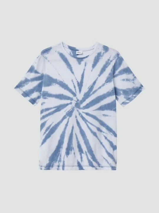 Foto van product Gebatikt T-shirt van jersey s.Oliver blauw