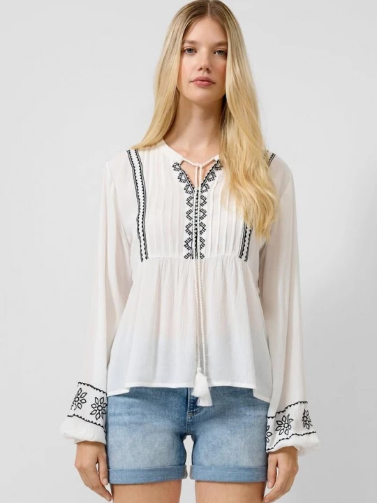 Foto van product Geborduurde tuniek QS crème