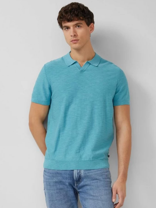 Foto van product Gebreid poloshirt met vlamgarenstructuur s.Oliver