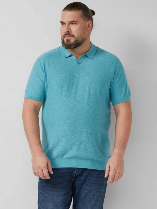 Foto van product Gebreid poloshirt met vlamgarenstructuur s.Oliver