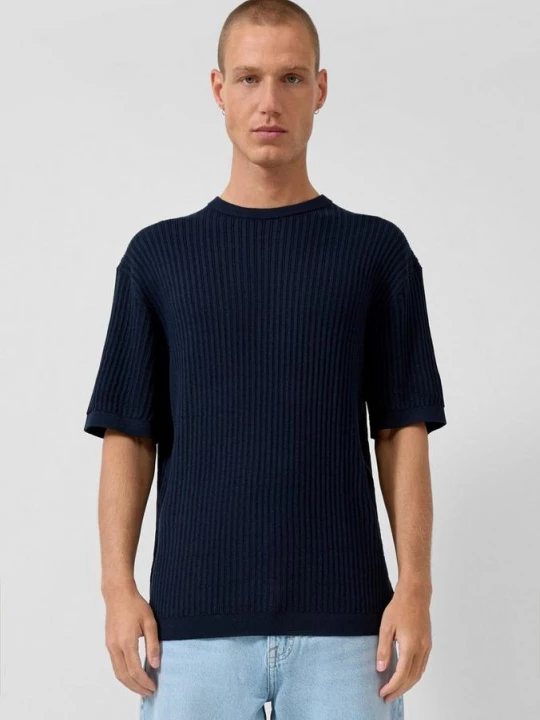 Foto van product Gebreid T-shirt QS blauw