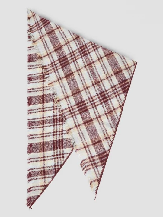 Foto van product Gebreide bouclé sjaal met geruit motief s.Oliver