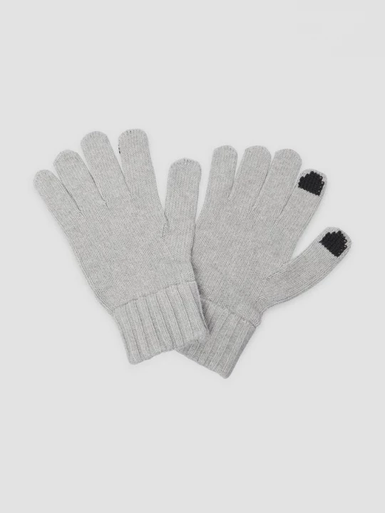 Foto van product Gebreide handschoenen met smartphonefunctie op duim en wijsvinger s.Oliver grijs
