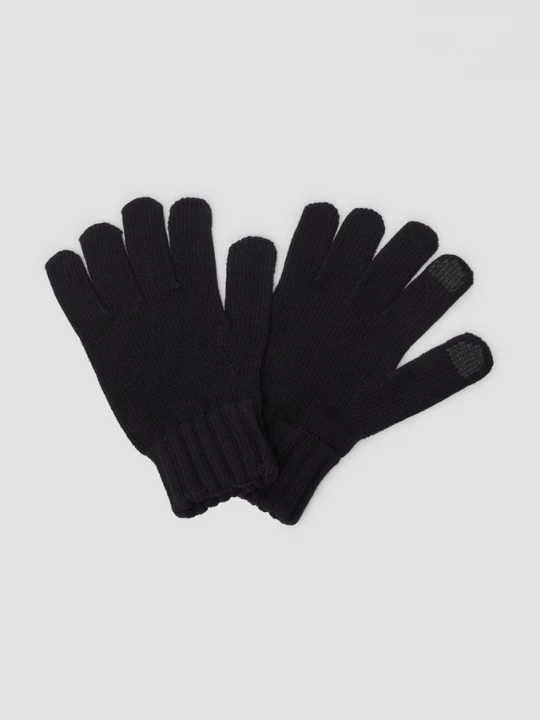Foto van product Gebreide handschoenen met smartphonefunctie op duim en wijsvinger s.Oliver zwart