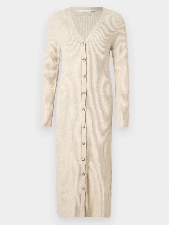 Foto van product Gebreide jurk Abercrombie & Fitch beżowy