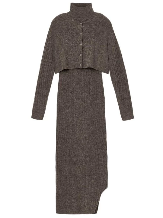 Foto van product Gebreide jurk AllSaints bruin
