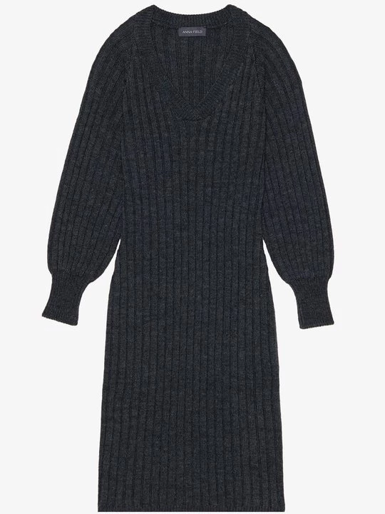 Foto van product Gebreide jurk Anna Field By Zalando donkergrijs gemêleerd