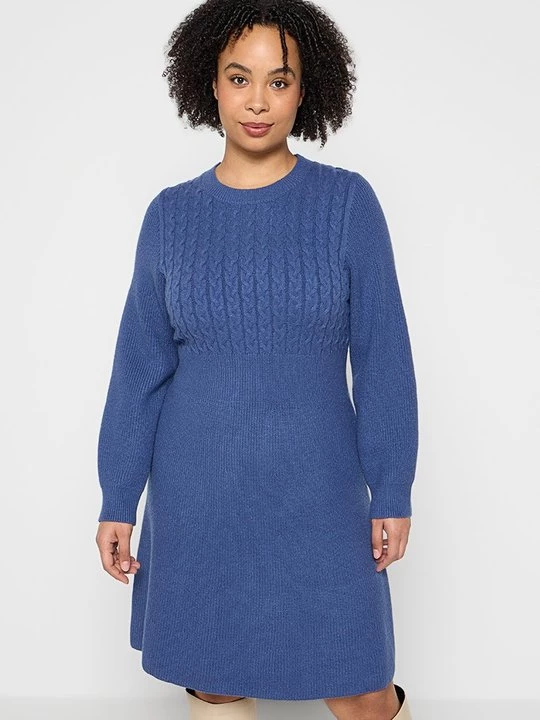 Foto van product Gebreide jurk Apart blauw