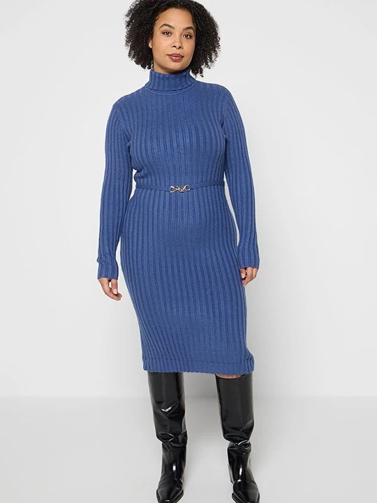 Foto van product Gebreide jurk Apart blauw