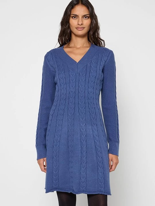 Foto van product Gebreide jurk Apart blauw