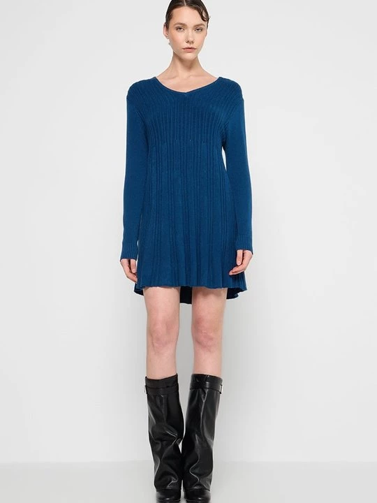 Foto van product Gebreide jurk Apart blauw