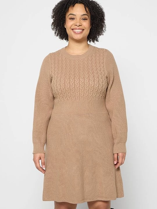 Foto van product Gebreide jurk Apart camel