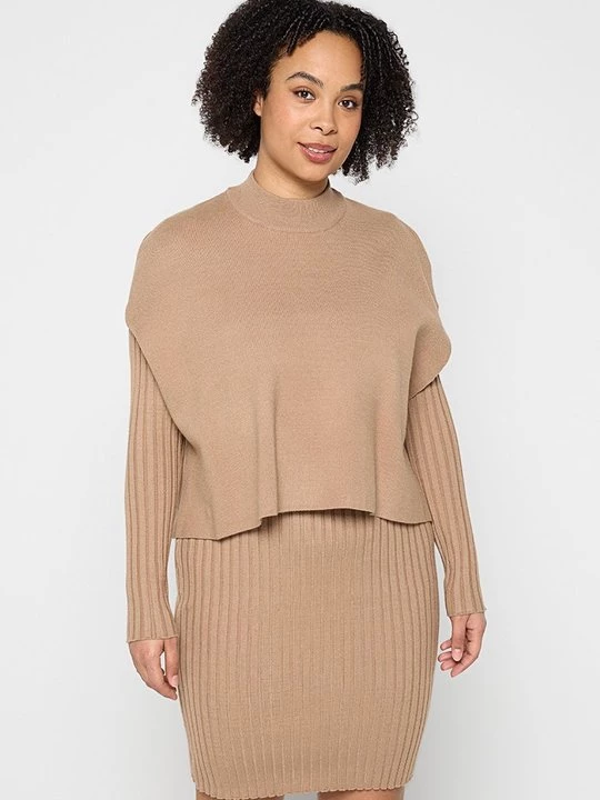 Foto van product Gebreide jurk Apart camel