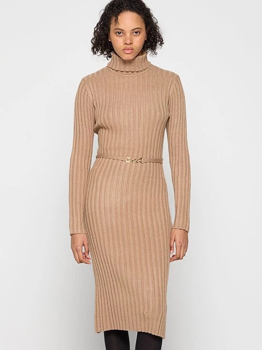 Foto van product Gebreide jurk Apart camel