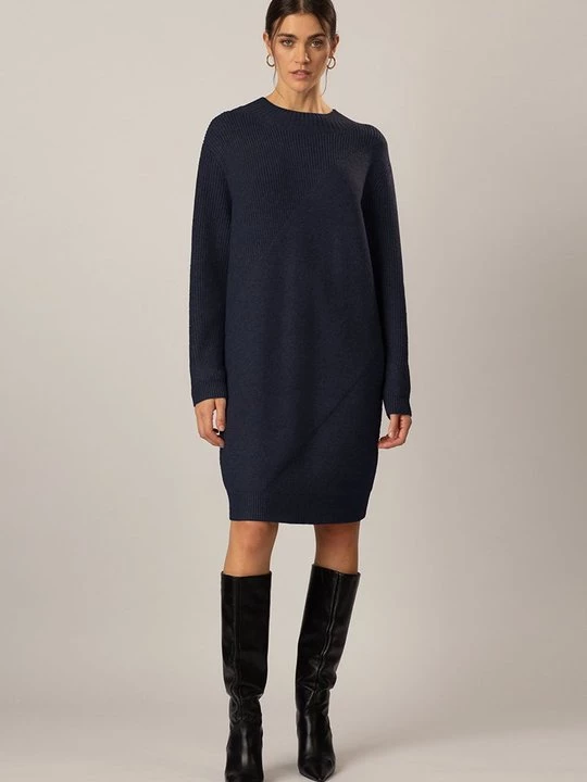 Foto van product Gebreide jurk Apart donkerblauw
