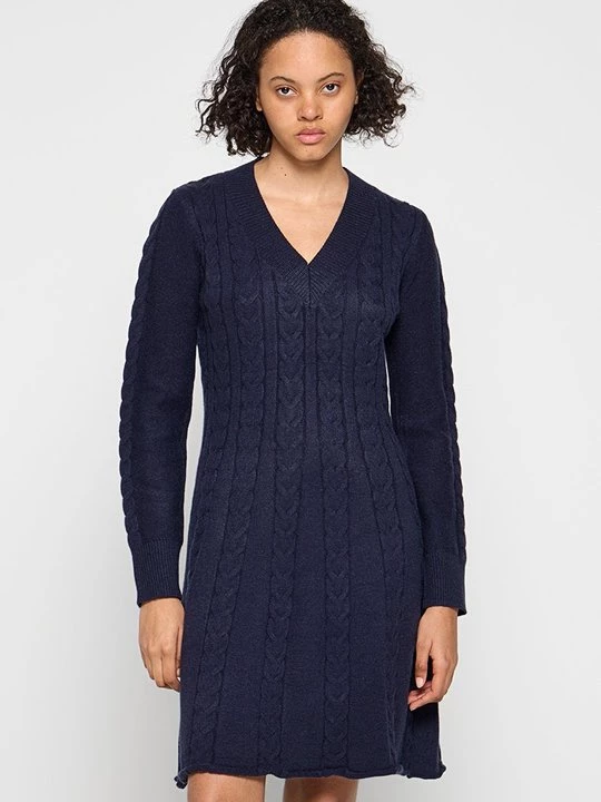 Foto van product Gebreide jurk Apart donkerblauw