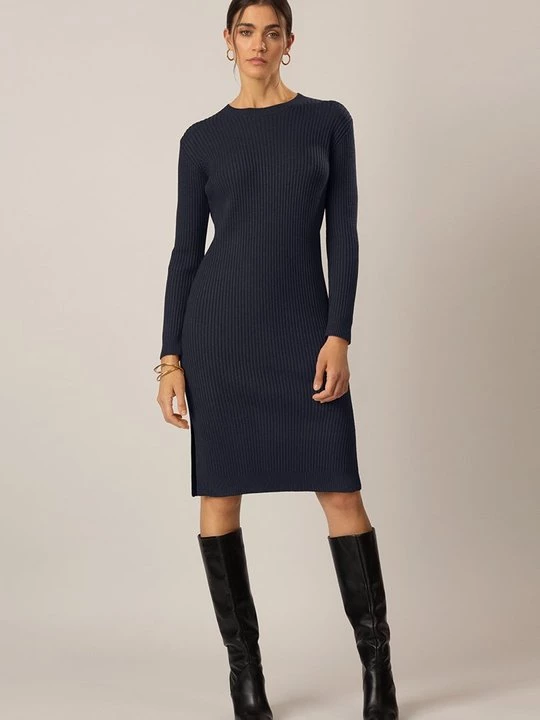 Foto van product Gebreide jurk Apart donkerblauw