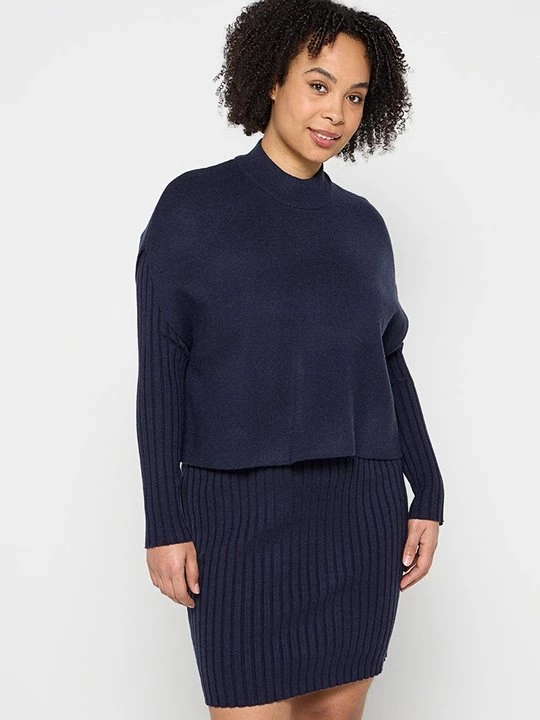 Foto van product Gebreide jurk Apart donkerblauw