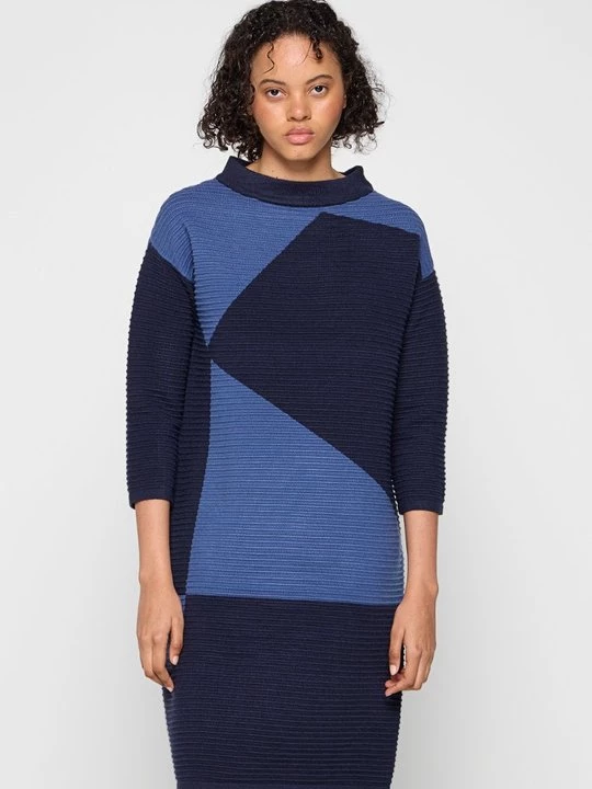 Foto van product Gebreide jurk Apart donkerblauw