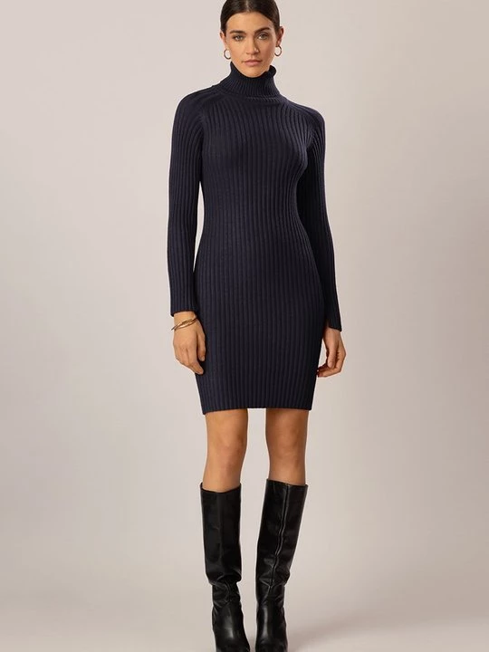 Foto van product Gebreide jurk Apart donkerblauw