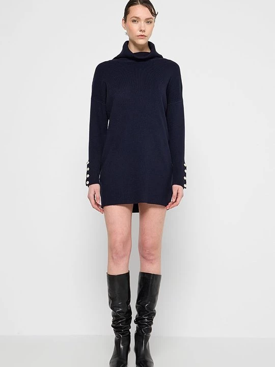 Foto van product Gebreide jurk Apart donkerblauw