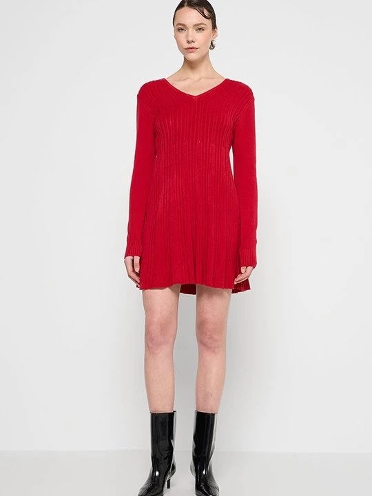 Foto van product Gebreide jurk Apart rood