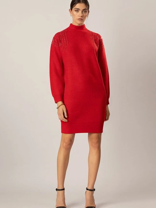 Foto van product Gebreide jurk Apart rood