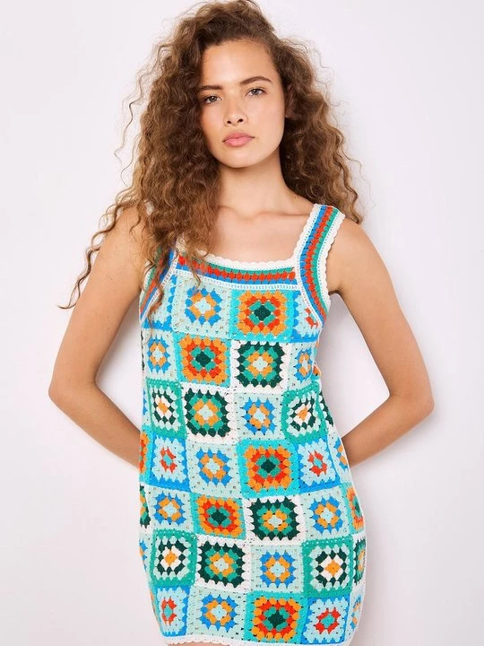 Foto van product Gebreide jurk Apricot groen