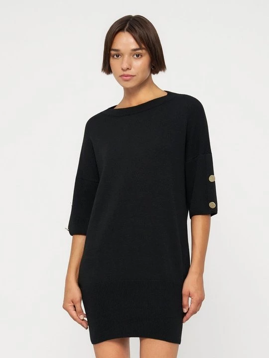 Foto van product Gebreide jurk Armani Exchange gemêleerd zwart