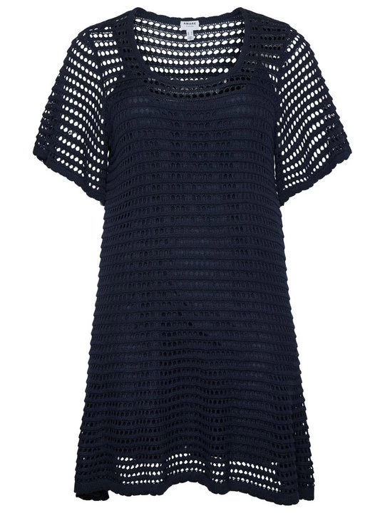 Foto van product Gebreide jurk Aware donkerblauw