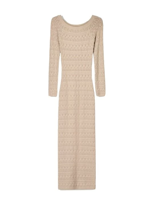 Foto van product Gebreide jurk Bershka camel