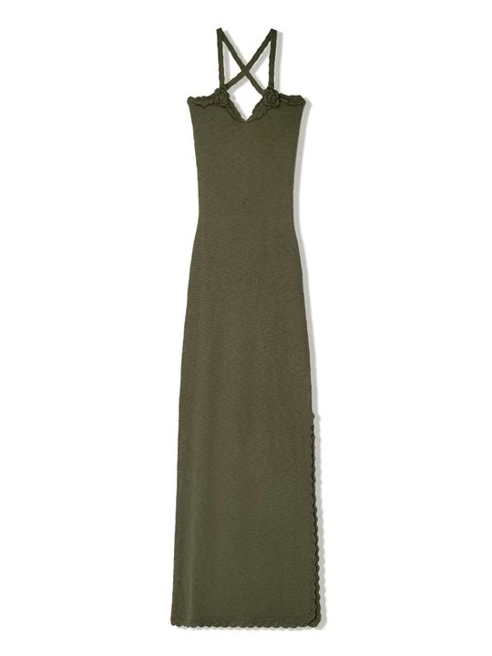 Foto van product Gebreide jurk Bershka kaki