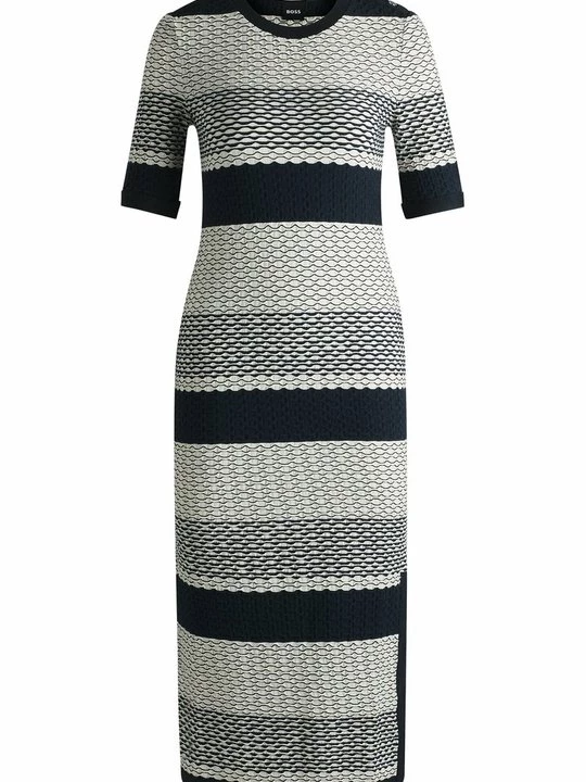 Foto van product Gebreide jurk Boss blauw