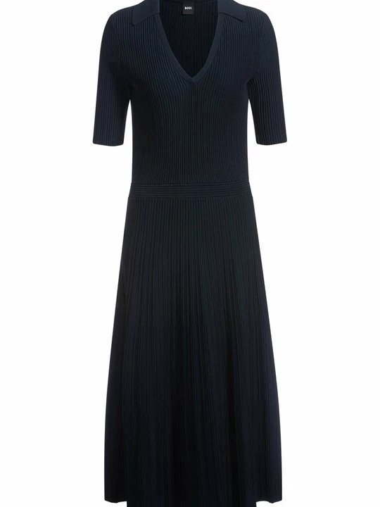 Foto van product Gebreide jurk Boss donkerblauw
