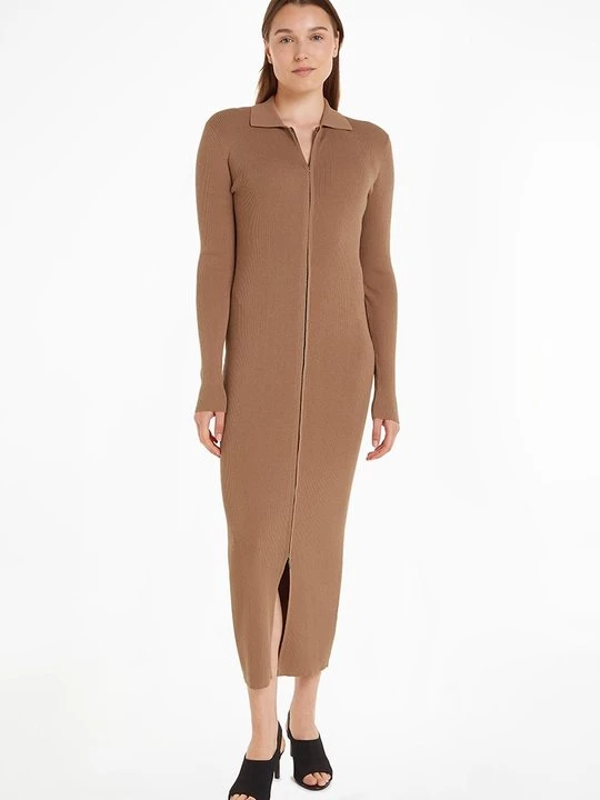 Foto van product Gebreide jurk Calvin Klein bruin
