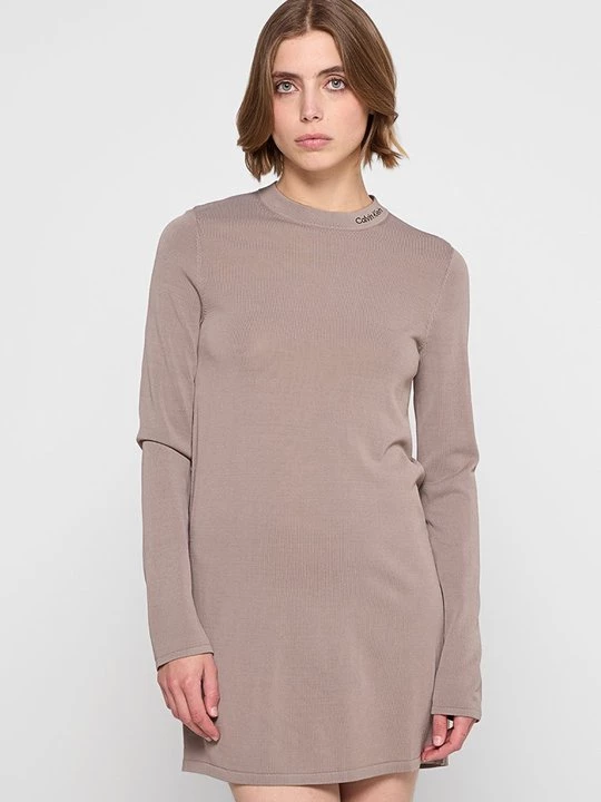 Foto van product Gebreide jurk Calvin Klein Jeans taupe