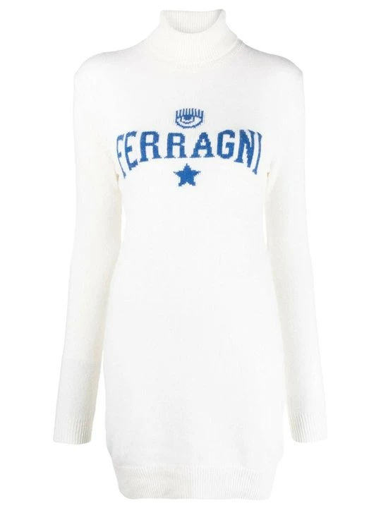 Foto van product Gebreide jurk Chiara Ferragni wit