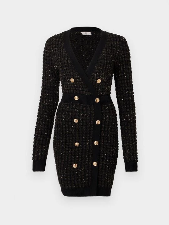 Foto van product Gebreide jurk Elisabetta Franchi zwart
