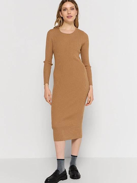 Foto van product Gebreide jurk Gaudi camel