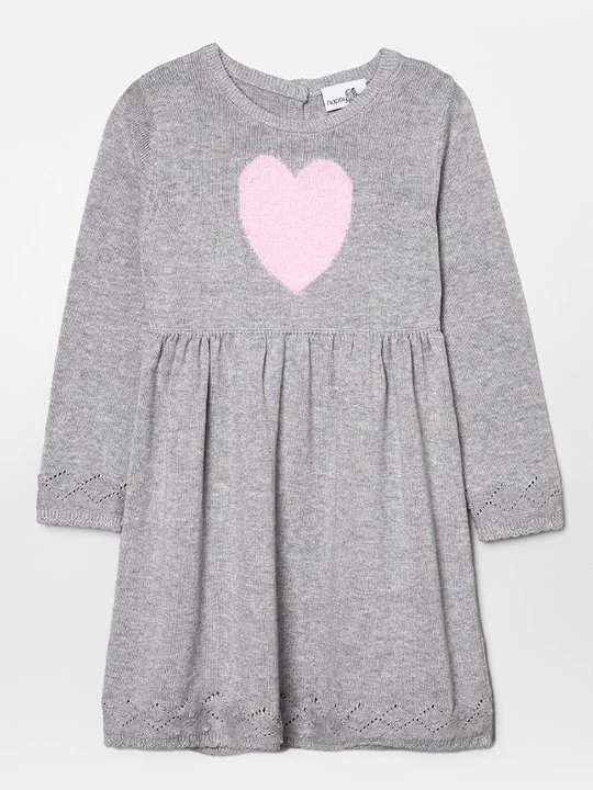 Foto van product Gebreide jurk Happy Girls grijs