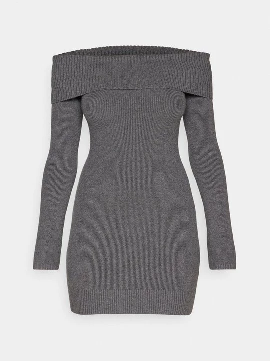 Foto van product Gebreide jurk Hollister Co. donkergrijs gemêleerd